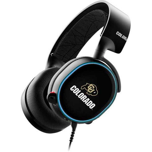 University of Colorado CU Logo on Black SteelSeries Arctis 3 Skin